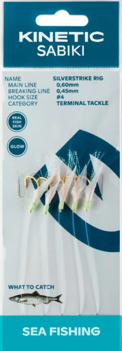 Kinetic Sabiki SilverStrike Fishskin Vorfach