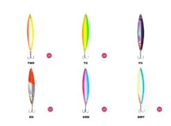 FLADEN Meerforellen-Blinker Nidingen Flash 28g - UV-Farben -Angelausrüstung FLADEN Nidingen Flash UV Galeriebild mit Farbcode 1280x1280