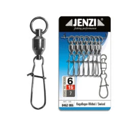 Jenzi Kugellager-Wirbel Mit Sicherheits-Karabiner 11 Jenzi Kugellager-Wirbel Mit Sicherheits-Karabiner -Angelausrüstung Jenzi Kugellager Wirbbel 8462006 1280x1280