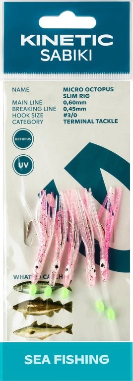 Kinetic Sabiki Micro Octopus Slim Rig - Vorfach 4 Kinetic Sabiki Micro Octopus Slim Rig - Vorfach – Bild 2