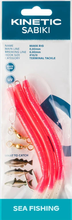 Kinetic Sabiki Makk-Vorfach Fluo Tip Größe 6/0 Oder 10/0 6 Kinetic Sabiki Makk-Vorfach Fluo Tip Größe 6/0 Oder 10/0 – Bild 4